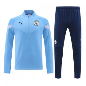 Manchester City Kit Quarter Zip Sweatshirt Za Trening 2022-23 Plava